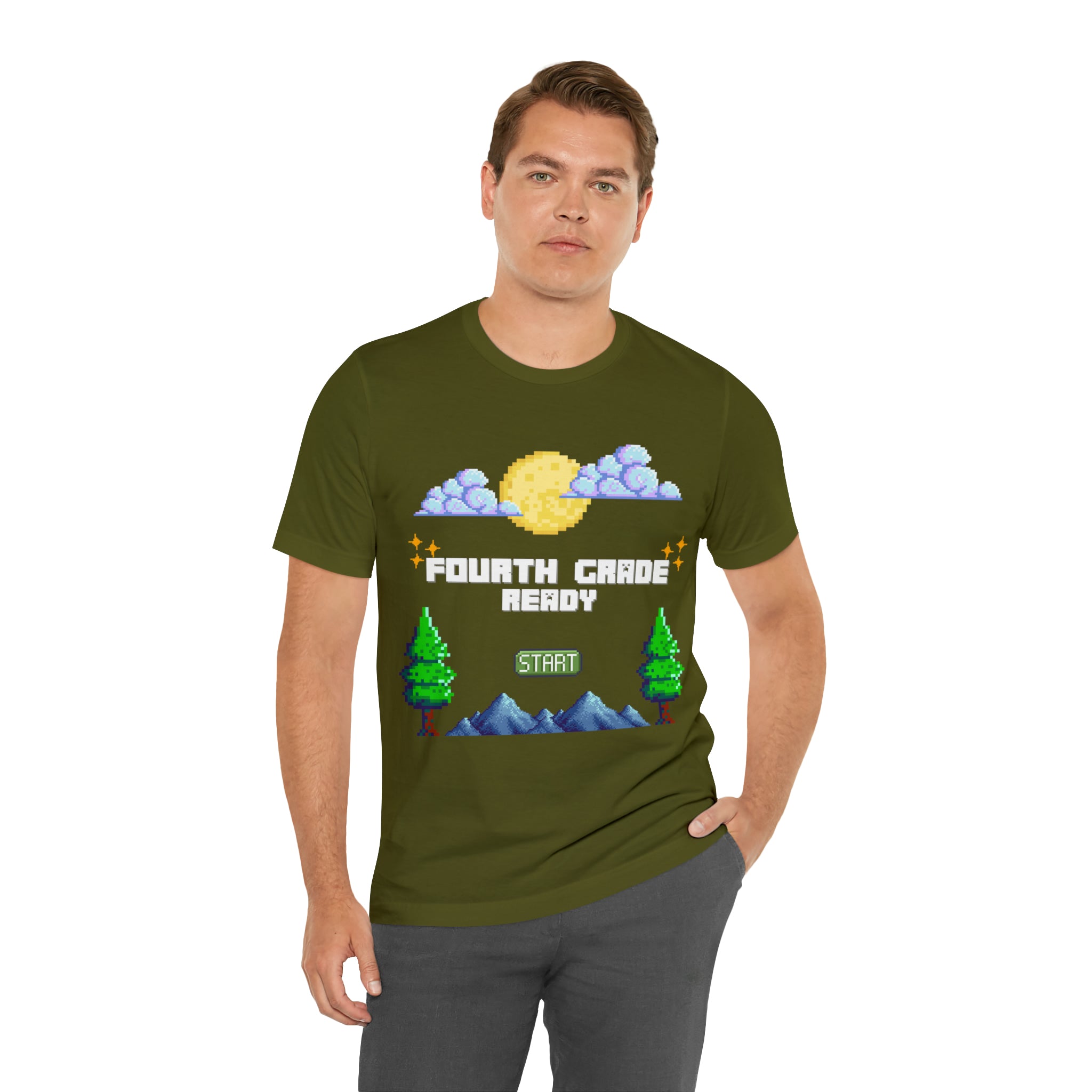 Fourth Grade Ready Pixel Shirt | Minecraft Unisex T-Shirt