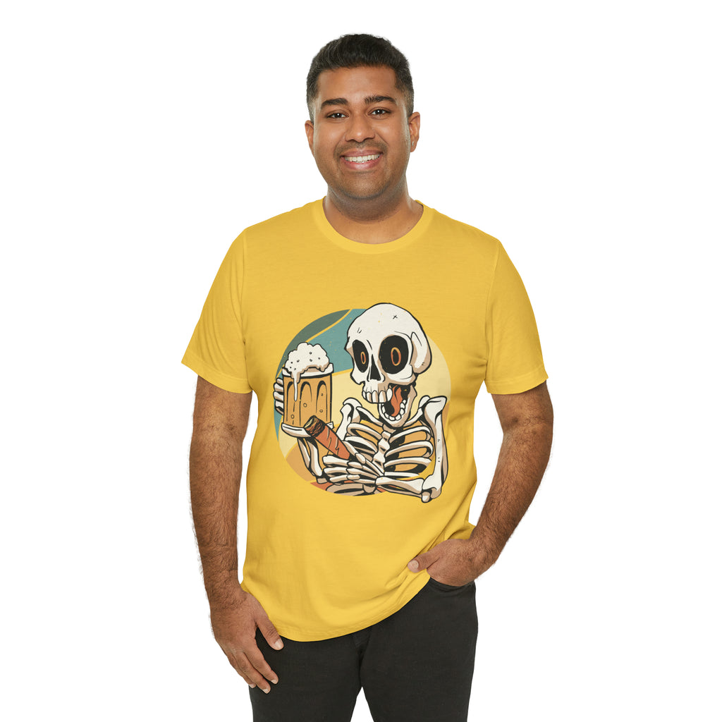 Skeleton Beer Shirt | Drink Beer Unisex T-Shirt