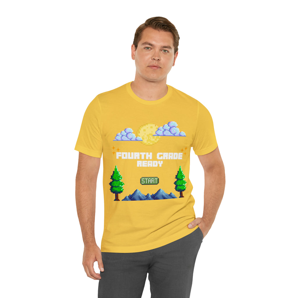 Fourth Grade Ready Pixel Shirt | Minecraft Unisex T-Shirt