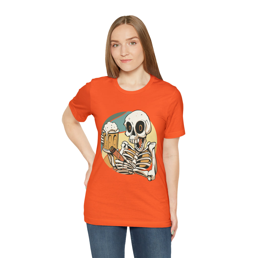 Skeleton Beer Shirt | Drink Beer Unisex T-Shirt