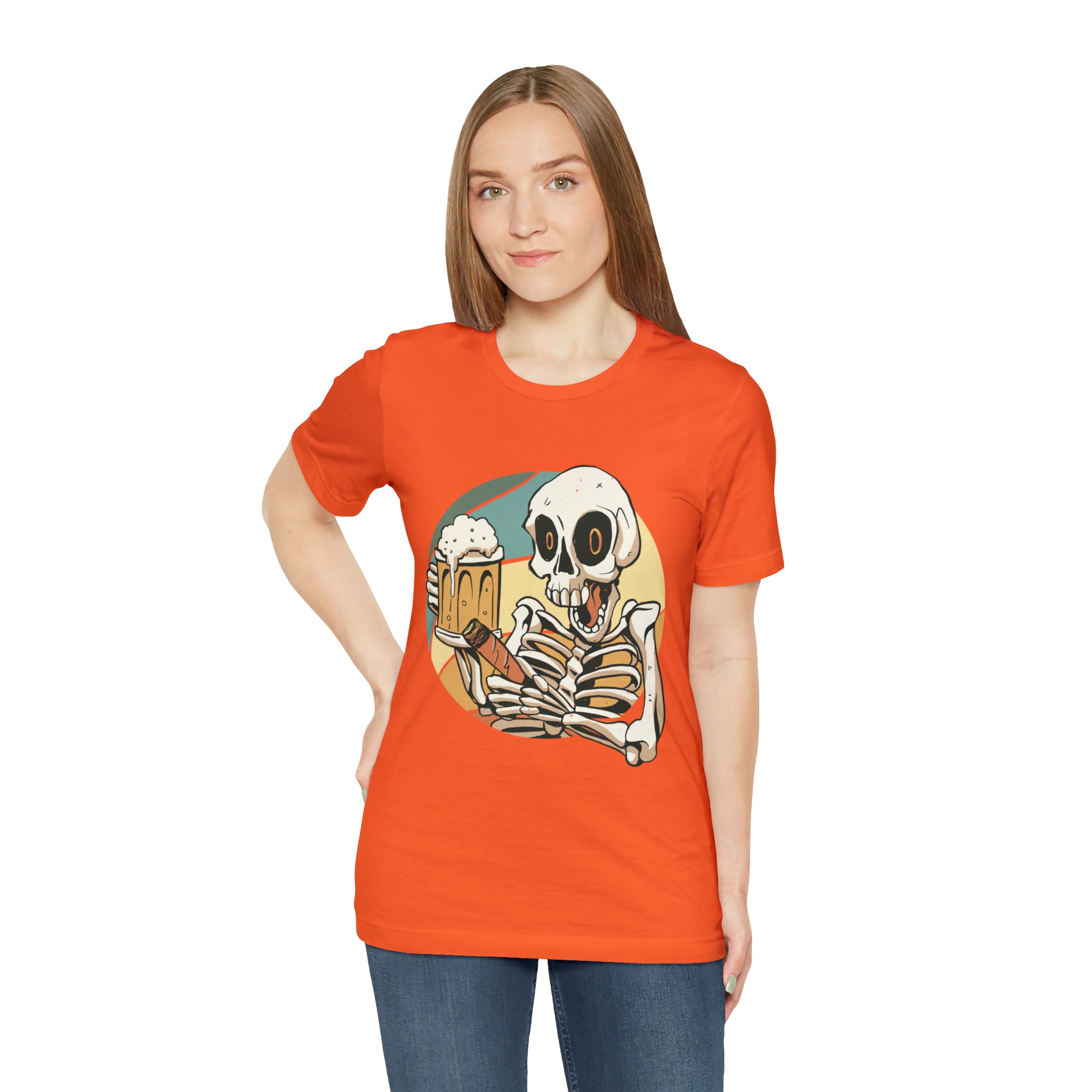 Skeleton Beer Shirt | Drink Beer Unisex T-Shirt