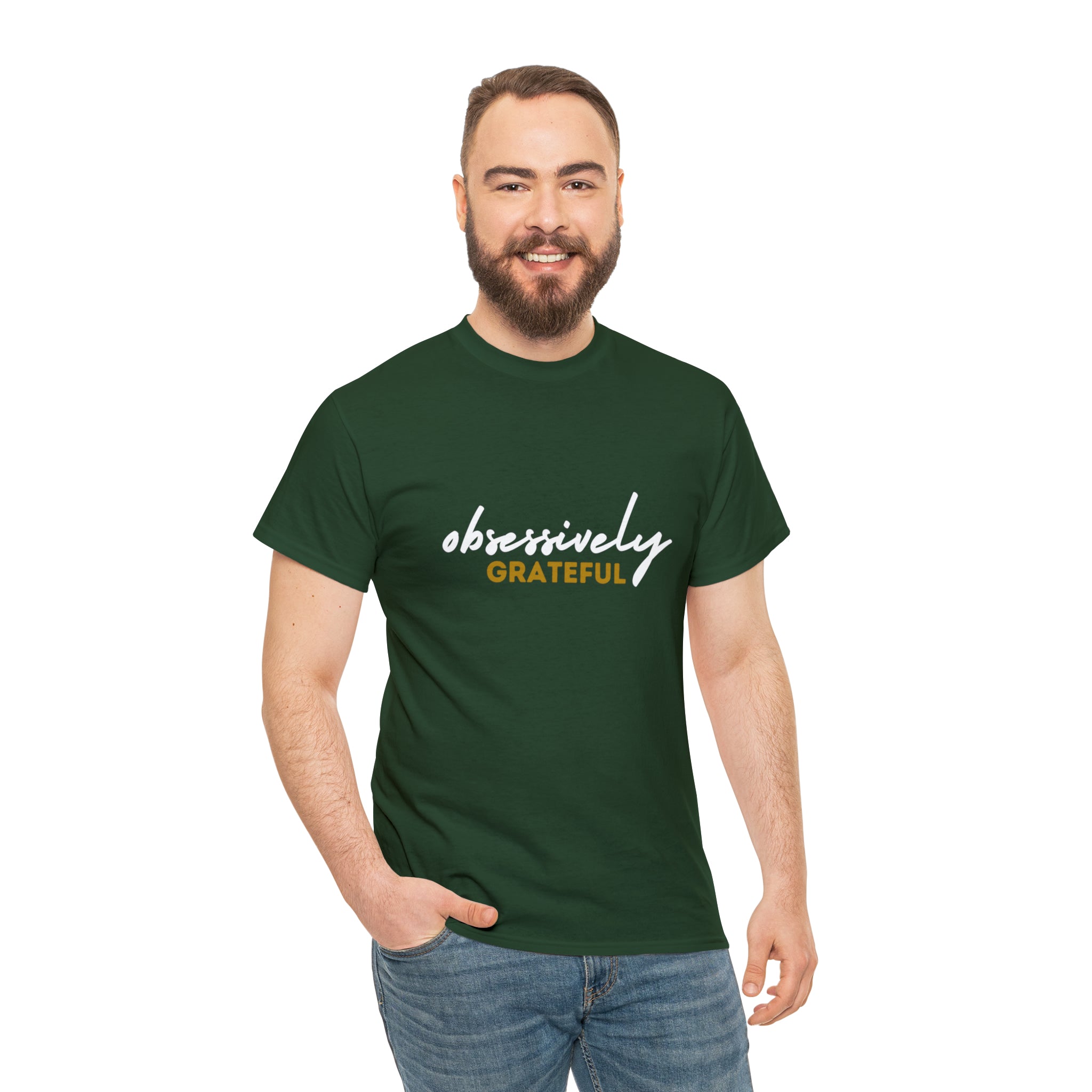 Obsessively Grateful Shirt | Minimalist Unisex T-Shirt