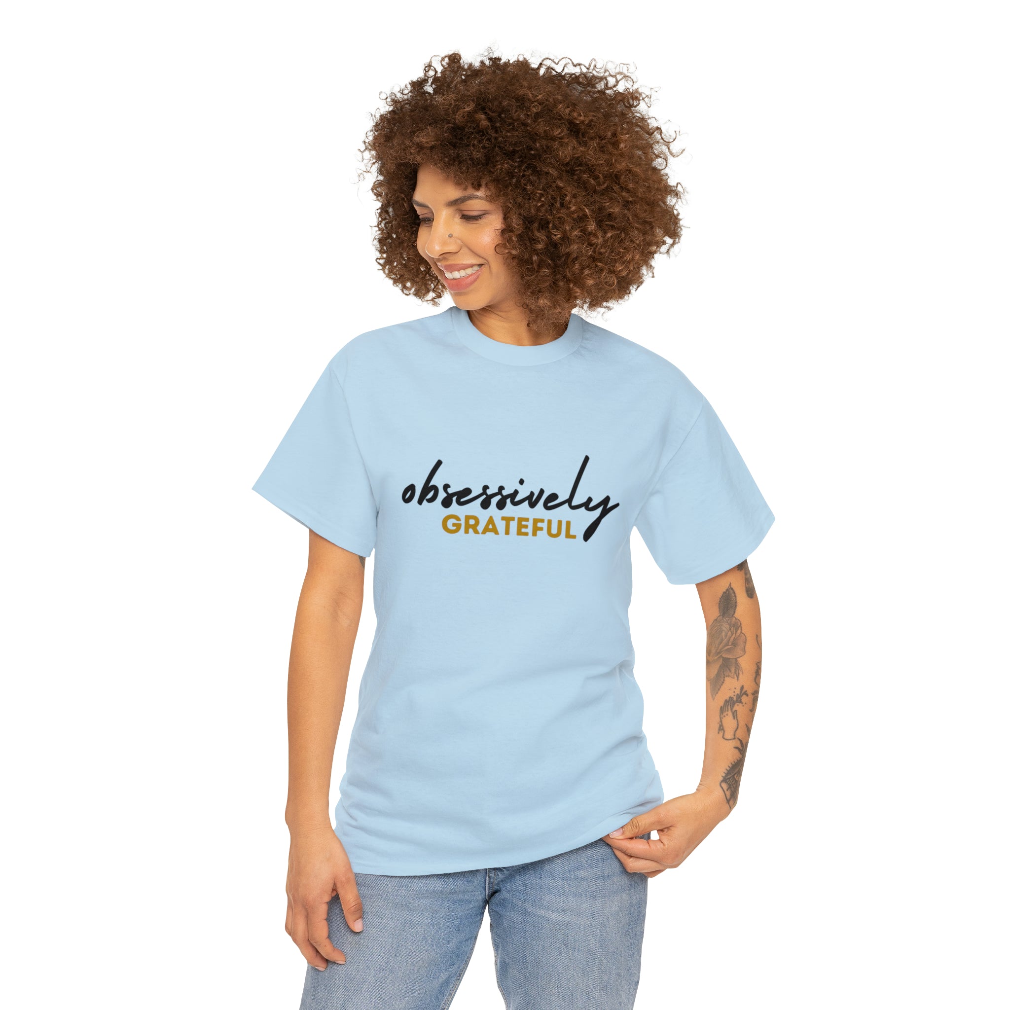Obsessively Grateful Shirt | Minimalist Unisex T-Shirt