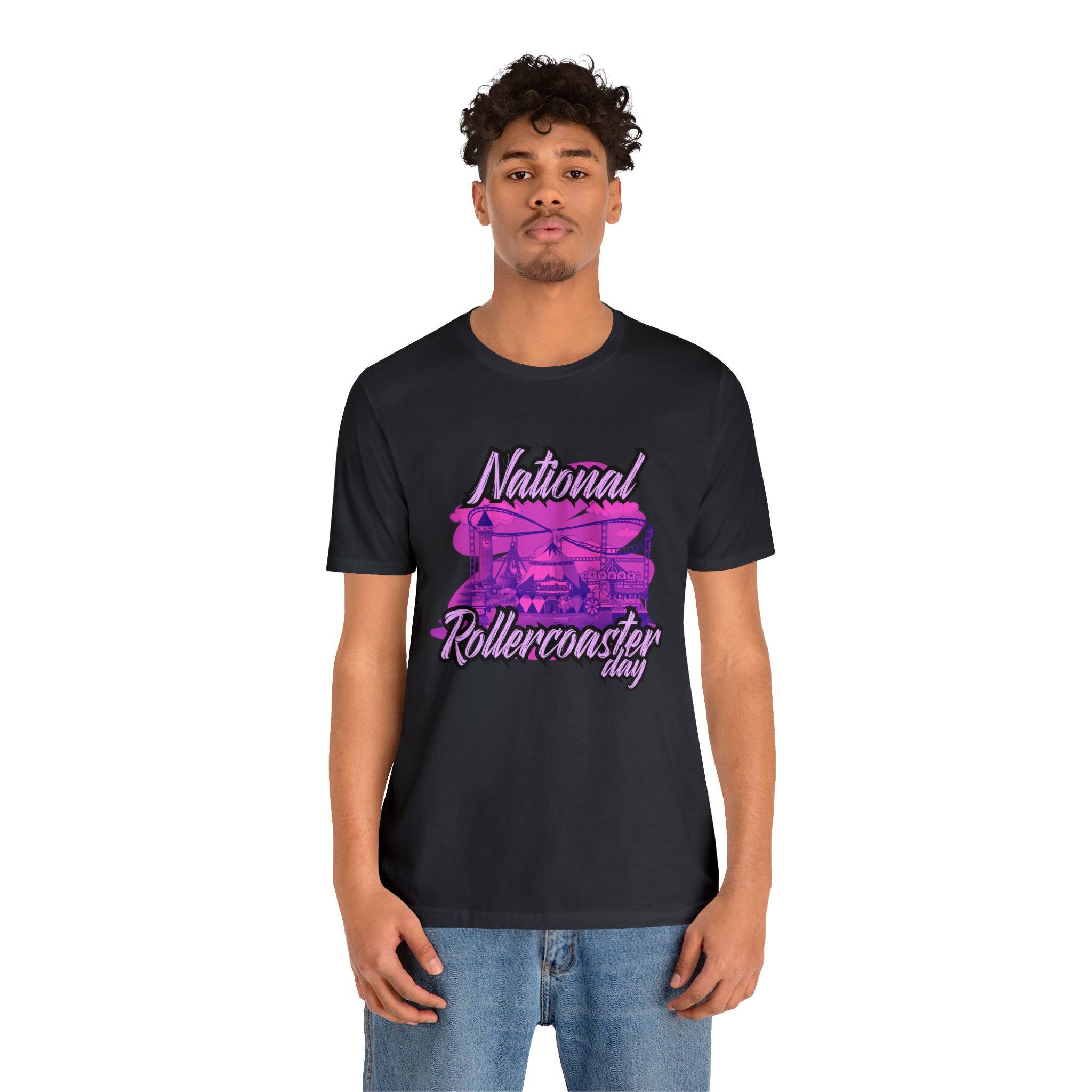 National Rollercoaster Day Pink Shirt | Carnival Ride T-Shirt