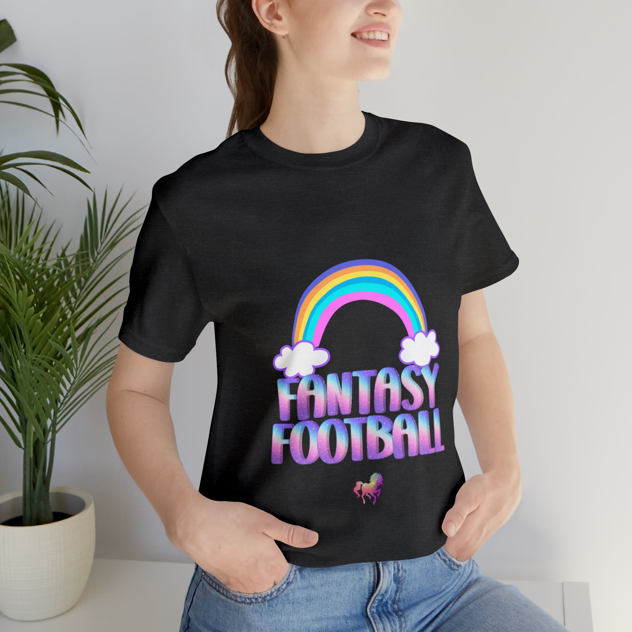 Cute Fantasy Football Shirt | Pink Cute Fantasy Football Unisex T-Shirt