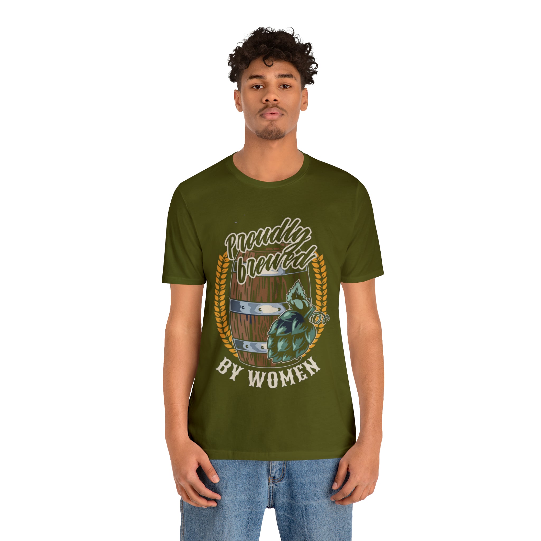 Brewed by Women Beer Shirt | Drink Beer Unisex T-Shirt