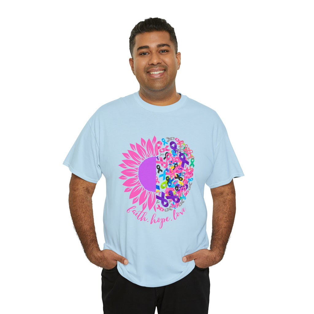 Faith Hope Love Shirt | Cancer Warrior Support Unisex T-Shirt