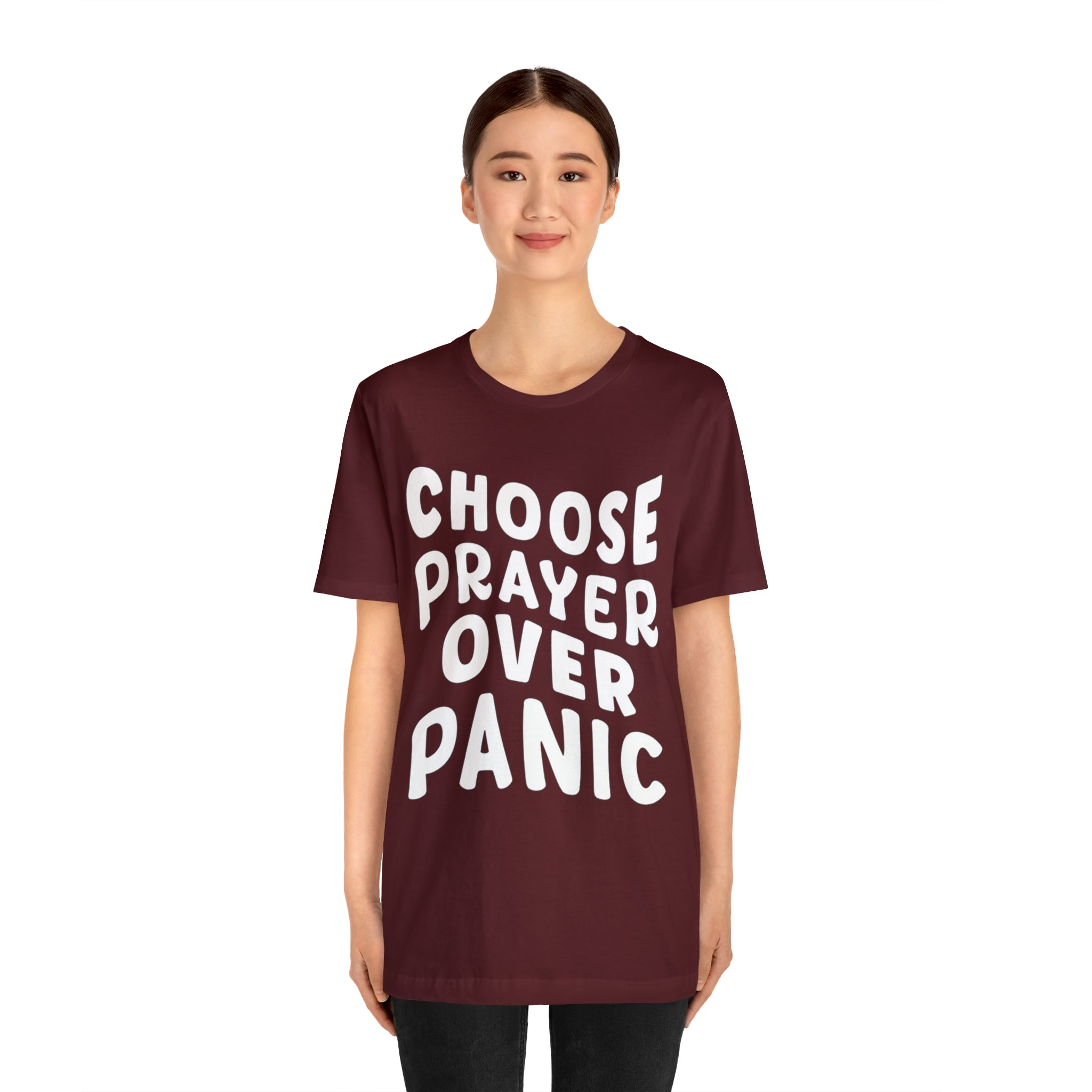 Prayer Over Panic Unisex Shirt | Religious Shirt for Prayers