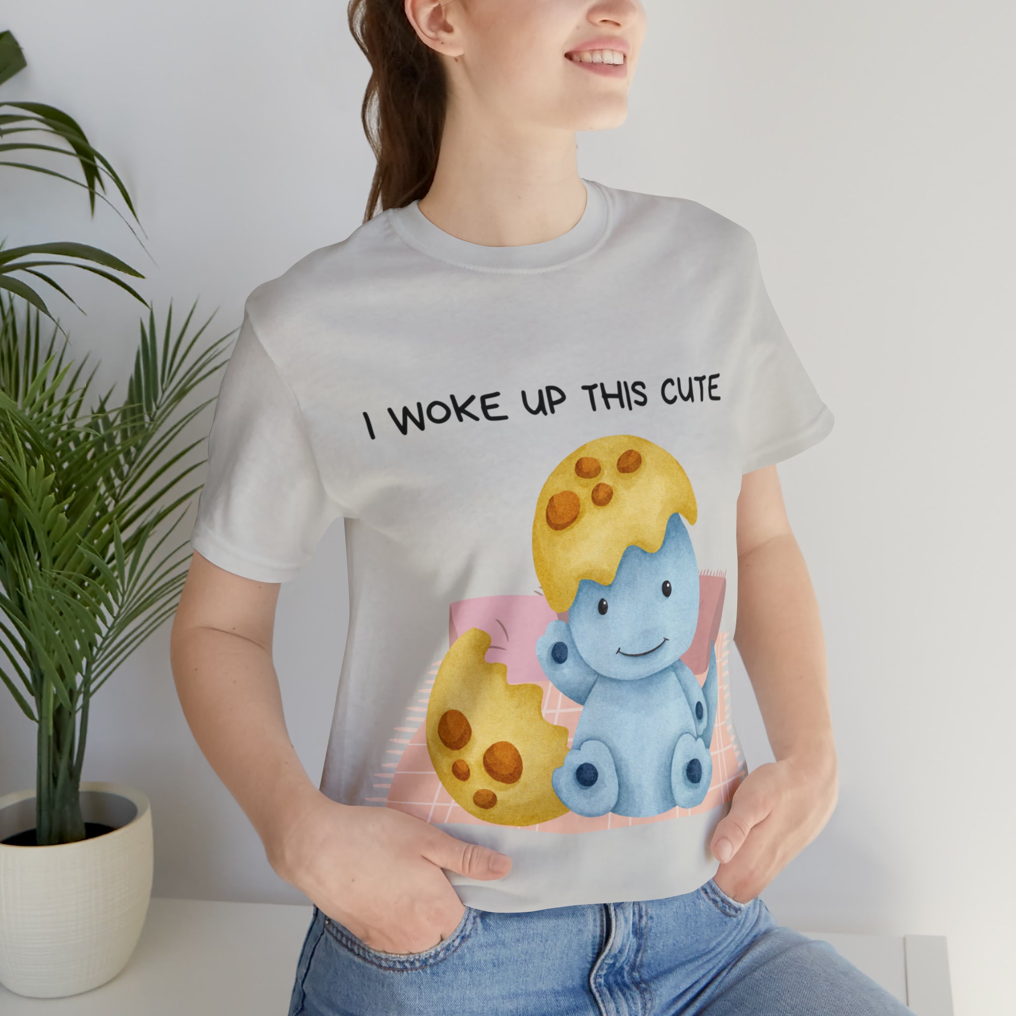 I Woke Up This Cute Shirt | Baby Dino Collection Unisex T-Shirt