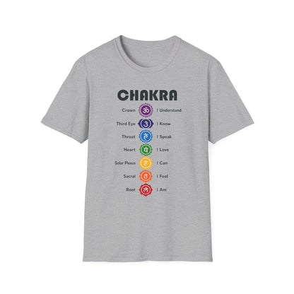 Chakra T-Shirt — Colorful 7 Chakra Alignment Yoga Tee