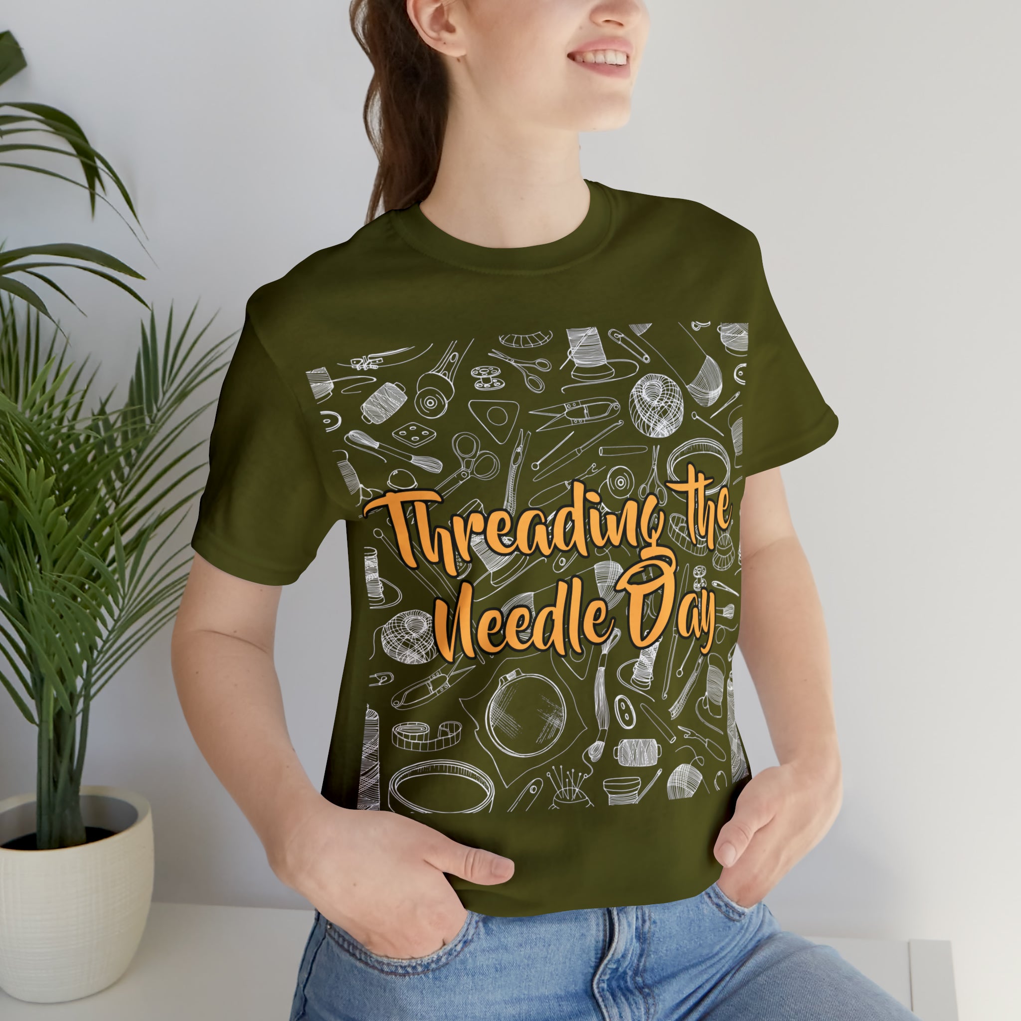 Threading the Needle Day Shirt | Tailor Sewing Unisex T-Shirt