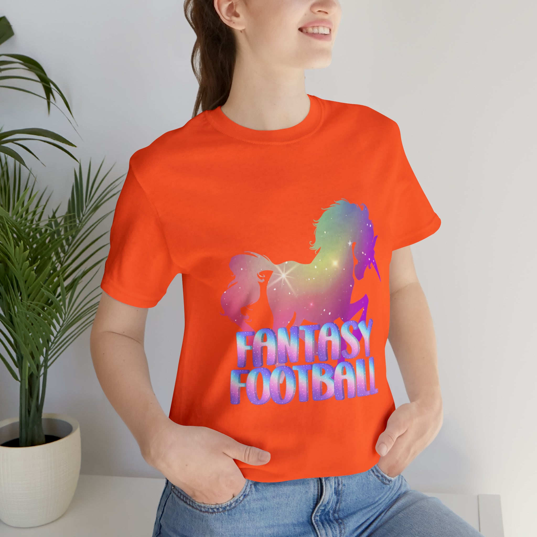Fantasy Football Pink Shirt | Unicorn Fantasy Football Unisex T-Shirt
