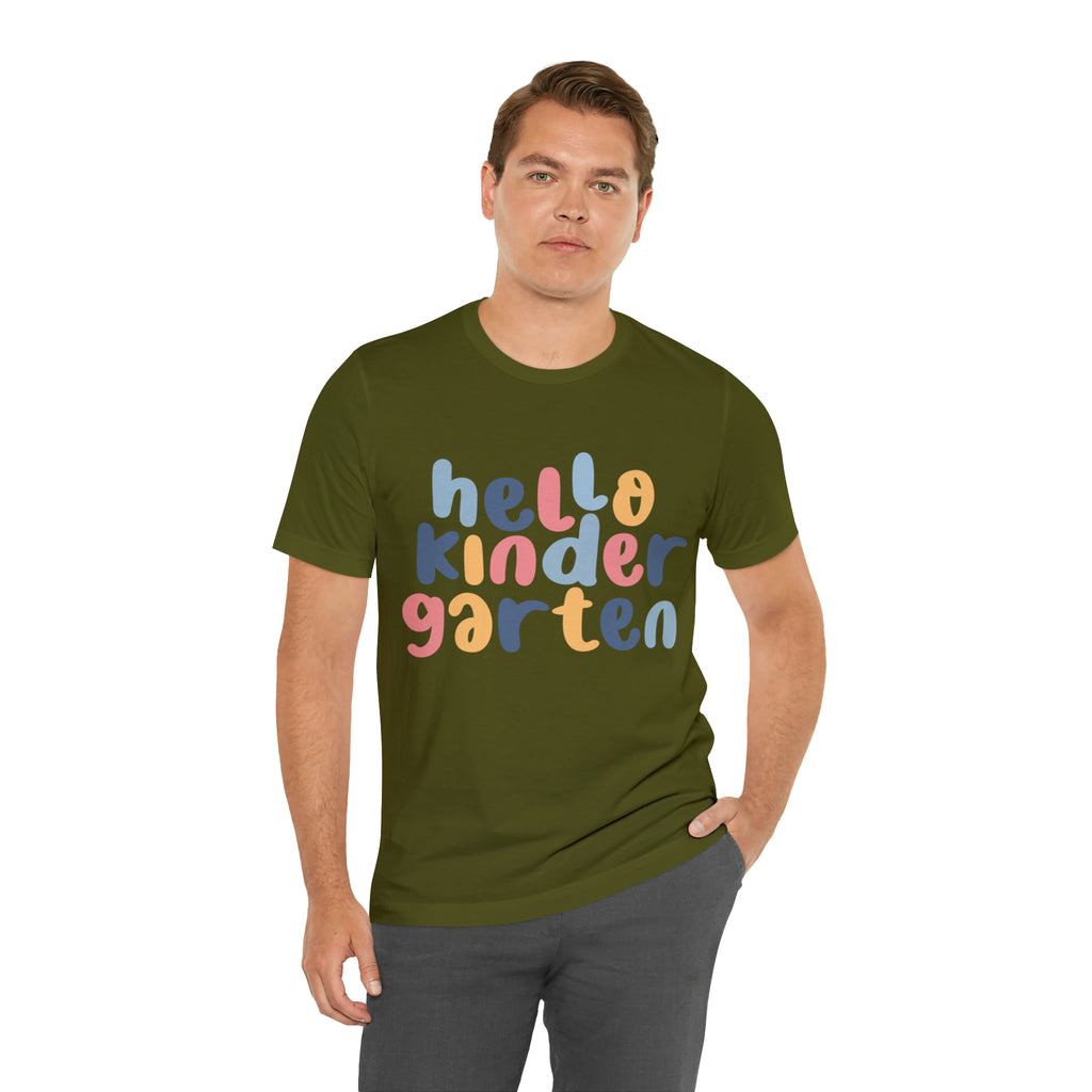 Hello Kindergarten School Shirt | First day of School Unisex T-Shirt