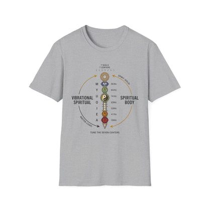 Chakra Alignment T-Shirt — 7 Seals 7 Centers Spiritual Energy Tee
