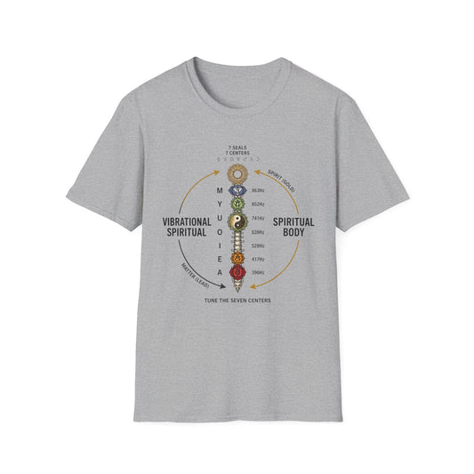 Chakra Alignment T-Shirt — 7 Seals 7 Centers Spiritual Energy Tee