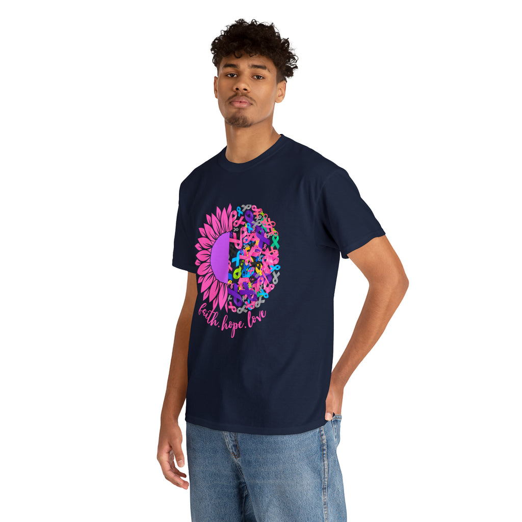Faith Hope Love Shirt | Cancer Warrior Support Unisex T-Shirt