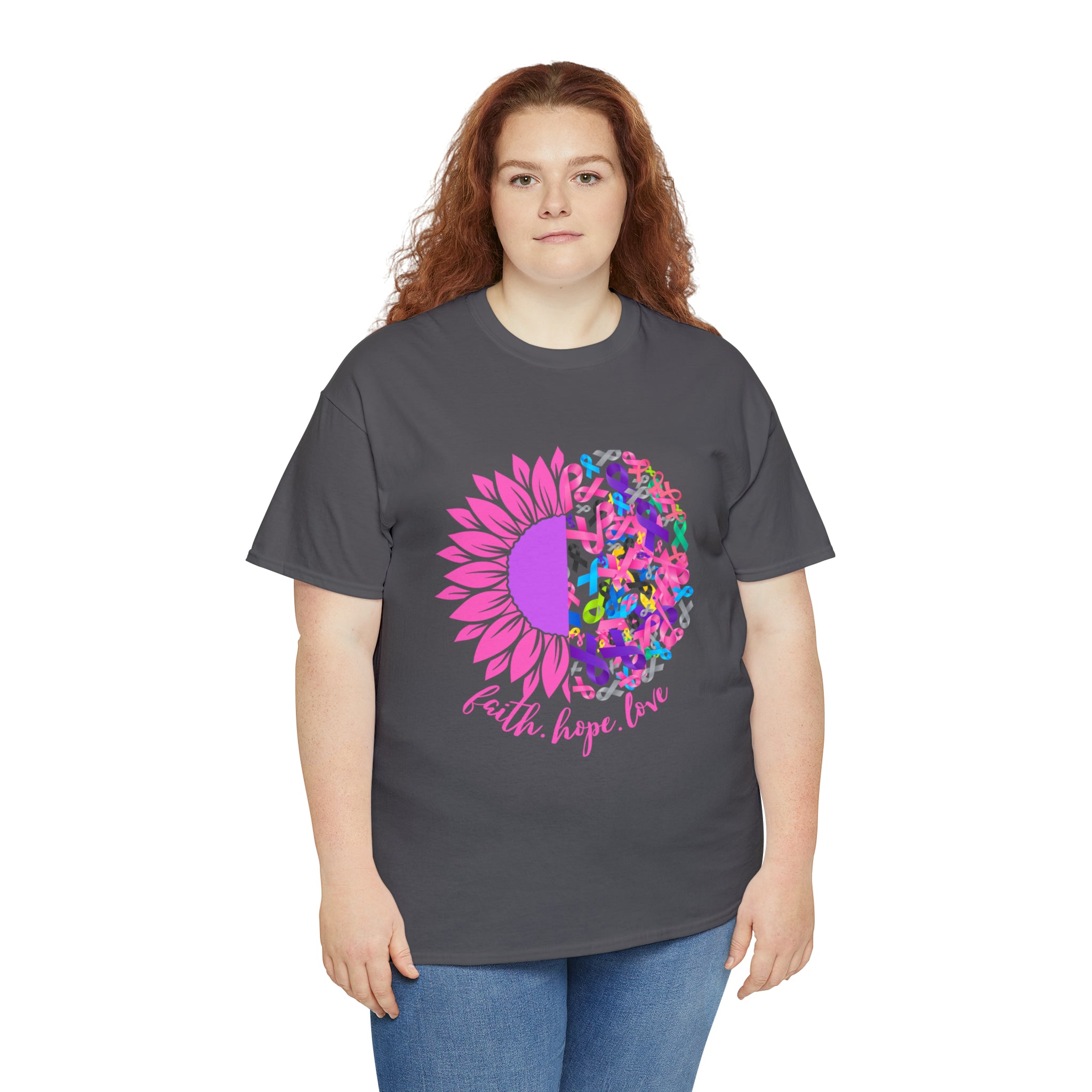 Faith Hope Love Shirt | Cancer Warrior Support Unisex T-Shirt