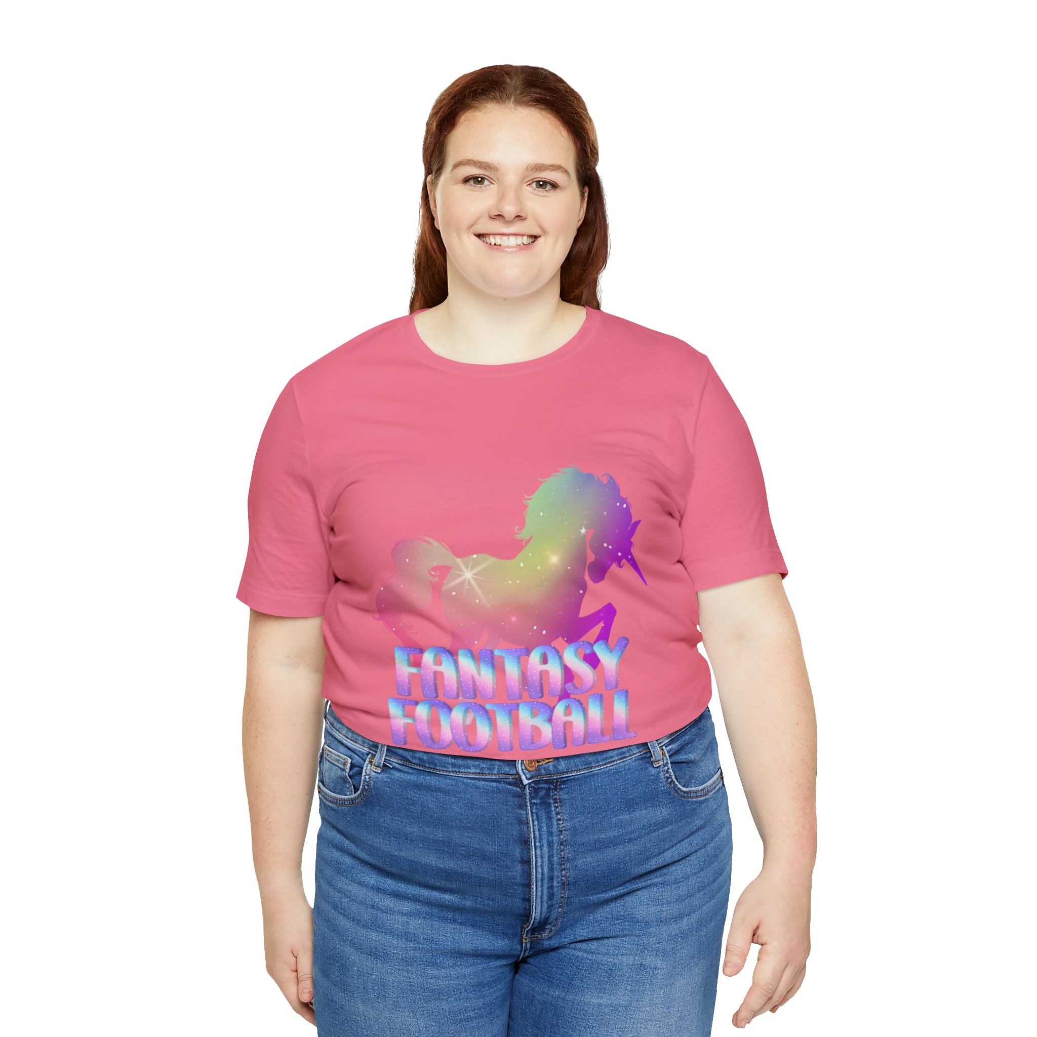 Fantasy Football Pink Shirt | Unicorn Fantasy Football Unisex T-Shirt
