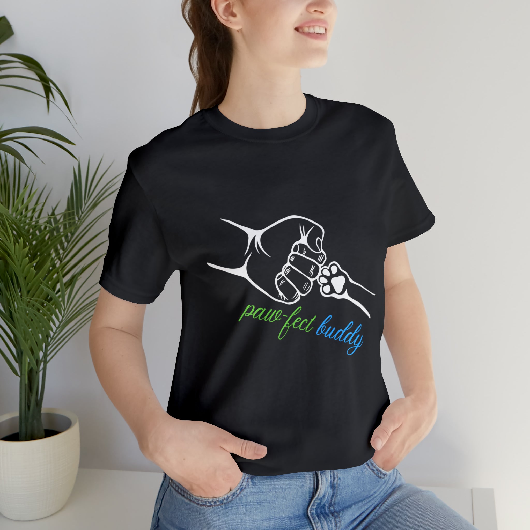 Paw-fect Buddy Sort Sleeve Shirt | Dog Lover Unisex T-Shirt