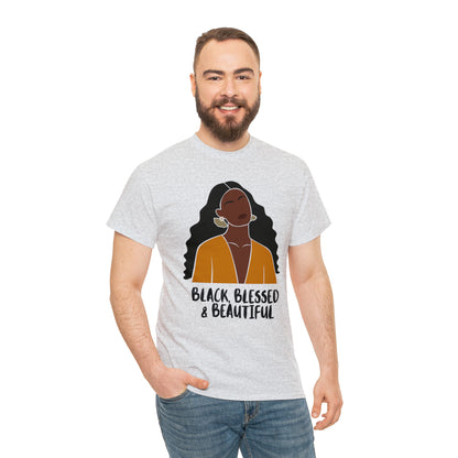 Black, Blessed & Beautiful Shirt | Empowered & Beautiful Cotton T-shirt