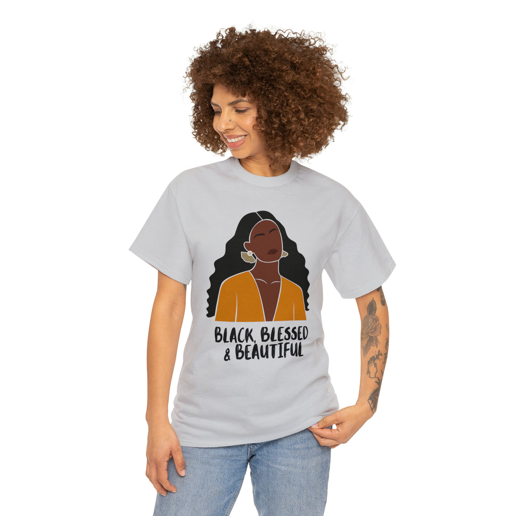 Black, Blessed & Beautiful Shirt | Empowered & Beautiful Cotton T-shirt