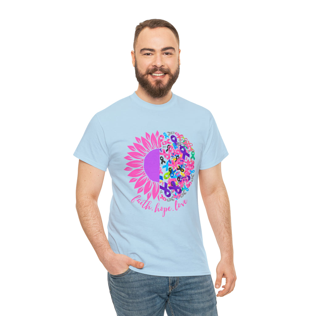 Faith Hope Love Shirt | Cancer Warrior Support Unisex T-Shirt