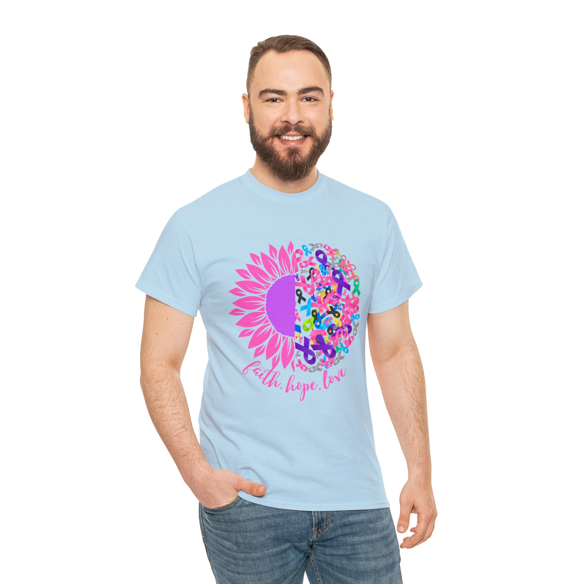 Faith Hope Love Shirt | Cancer Warrior Support Unisex T-Shirt
