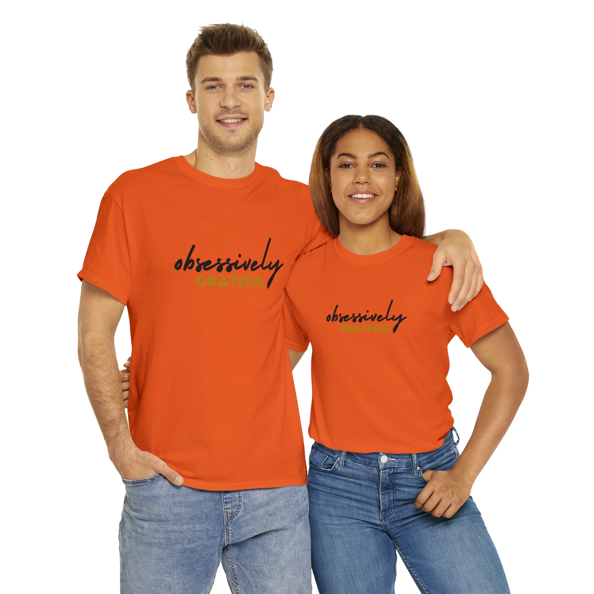 Obsessively Grateful Shirt | Minimalist Unisex T-Shirt