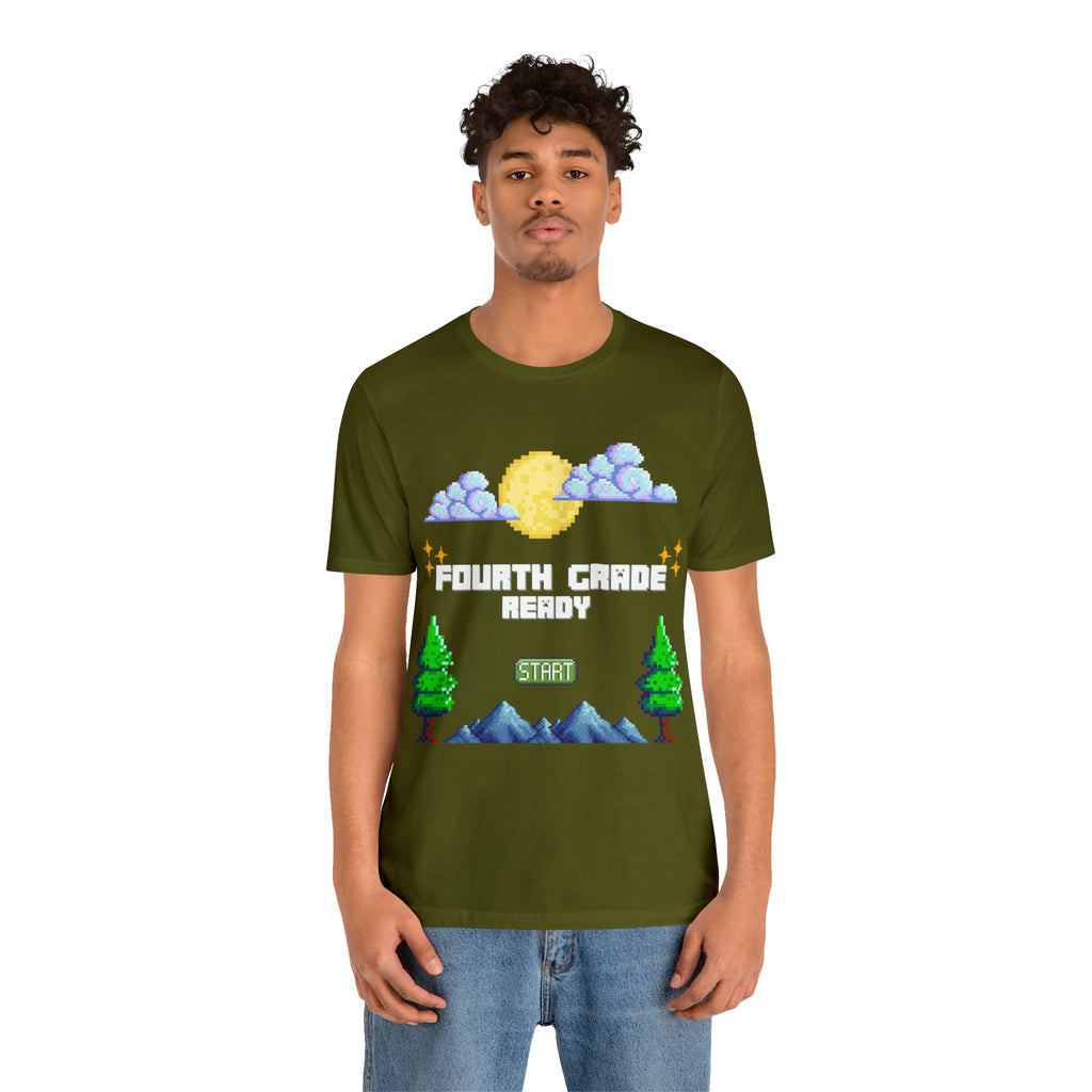 Fourth Grade Ready Pixel Shirt | Minecraft Unisex T-Shirt