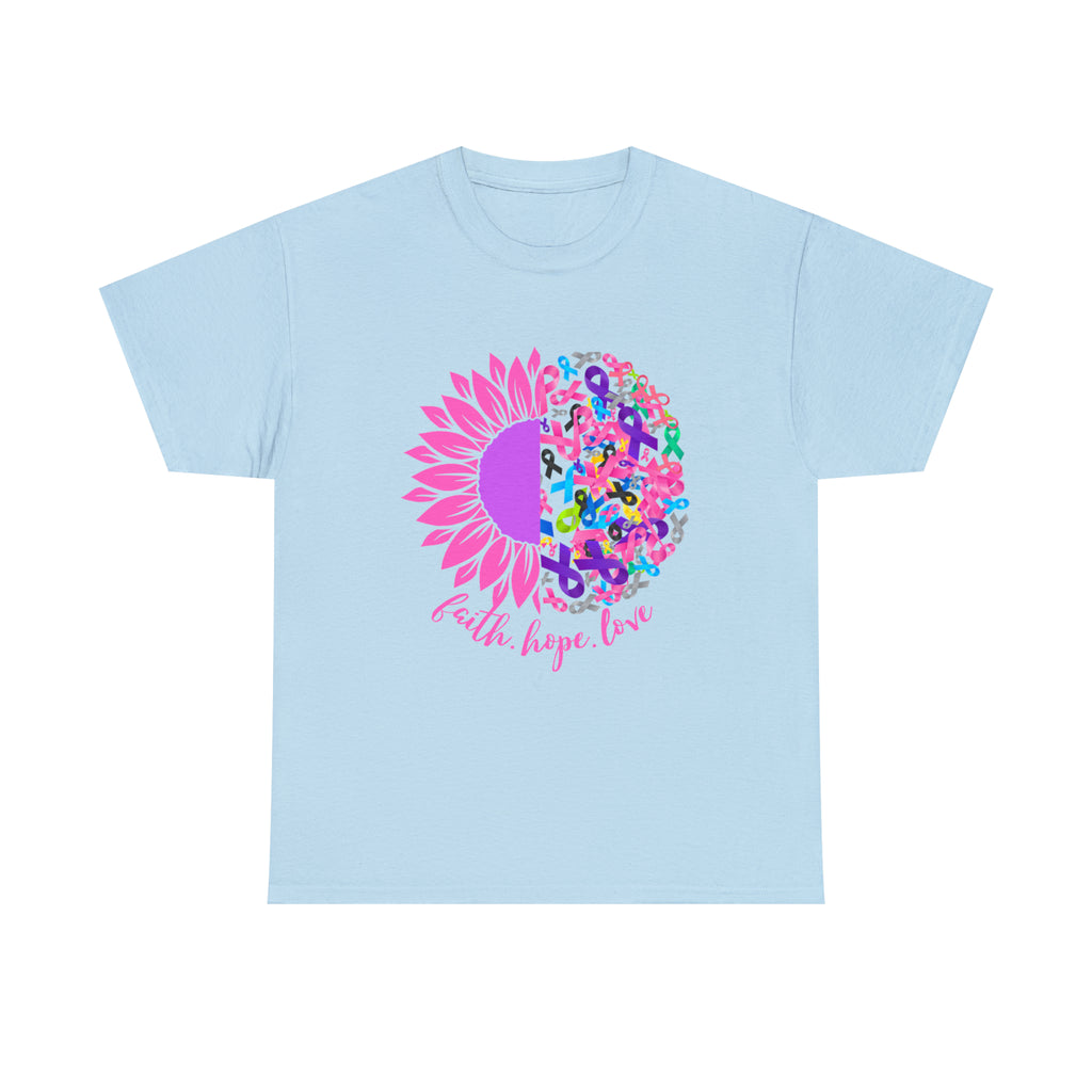 Faith Hope Love Shirt | Cancer Warrior Support Unisex T-Shirt