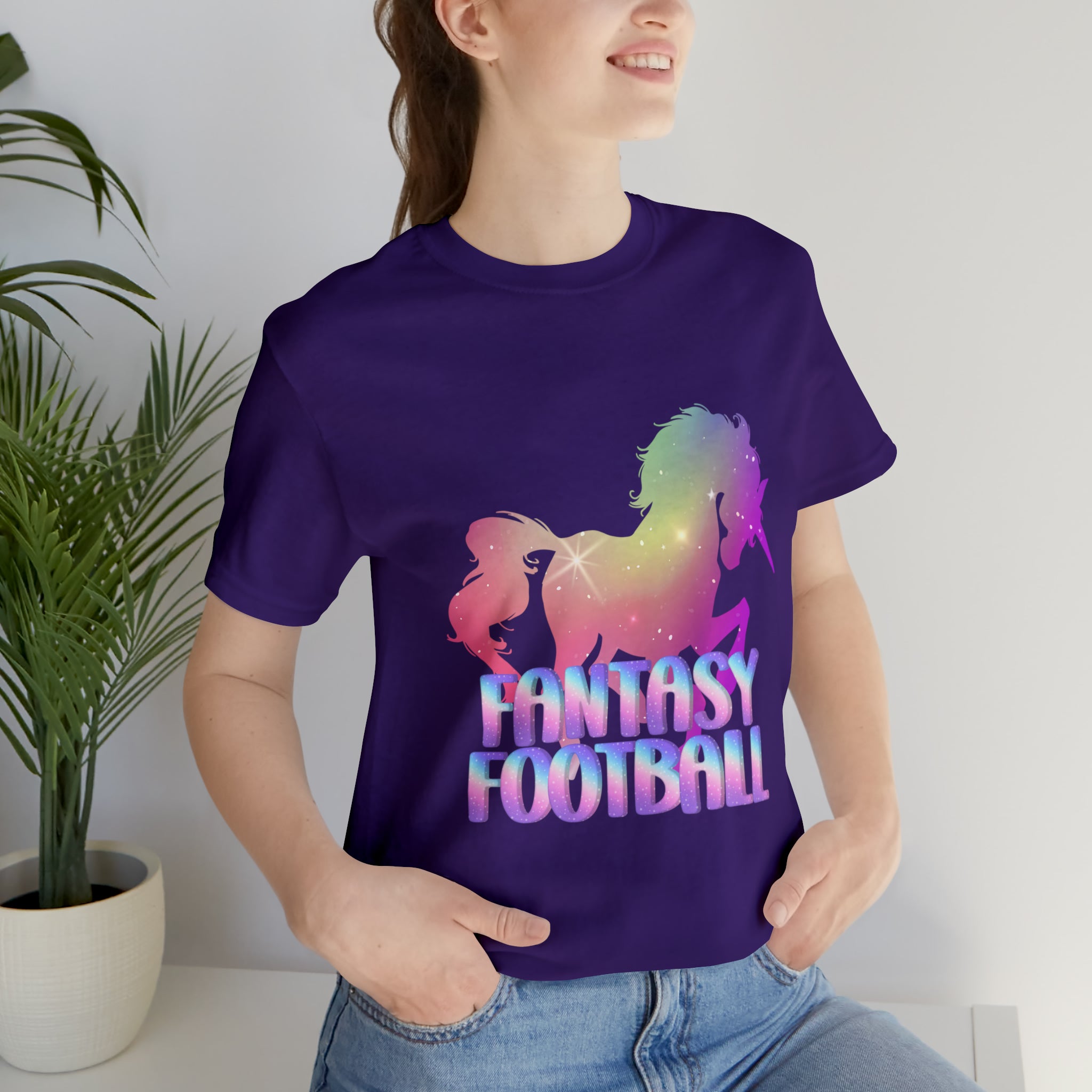 Fantasy Football Pink Shirt | Unicorn Fantasy Football Unisex T-Shirt