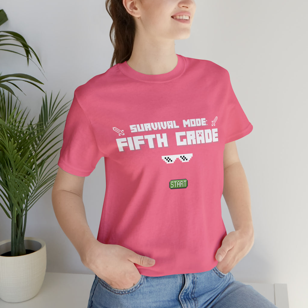 Fifth Grade Survival Mode | Minecraft School Unisex T-Shirt