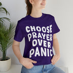Prayer Over Panic Unisex Shirt | Religious Shirt for Prayers