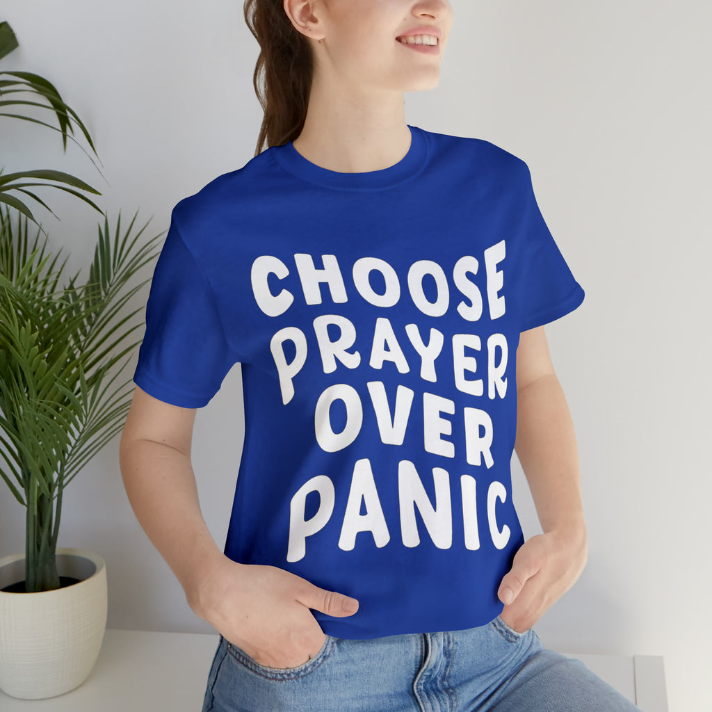 Prayer Over Panic Unisex Shirt | Religious Shirt for Prayers