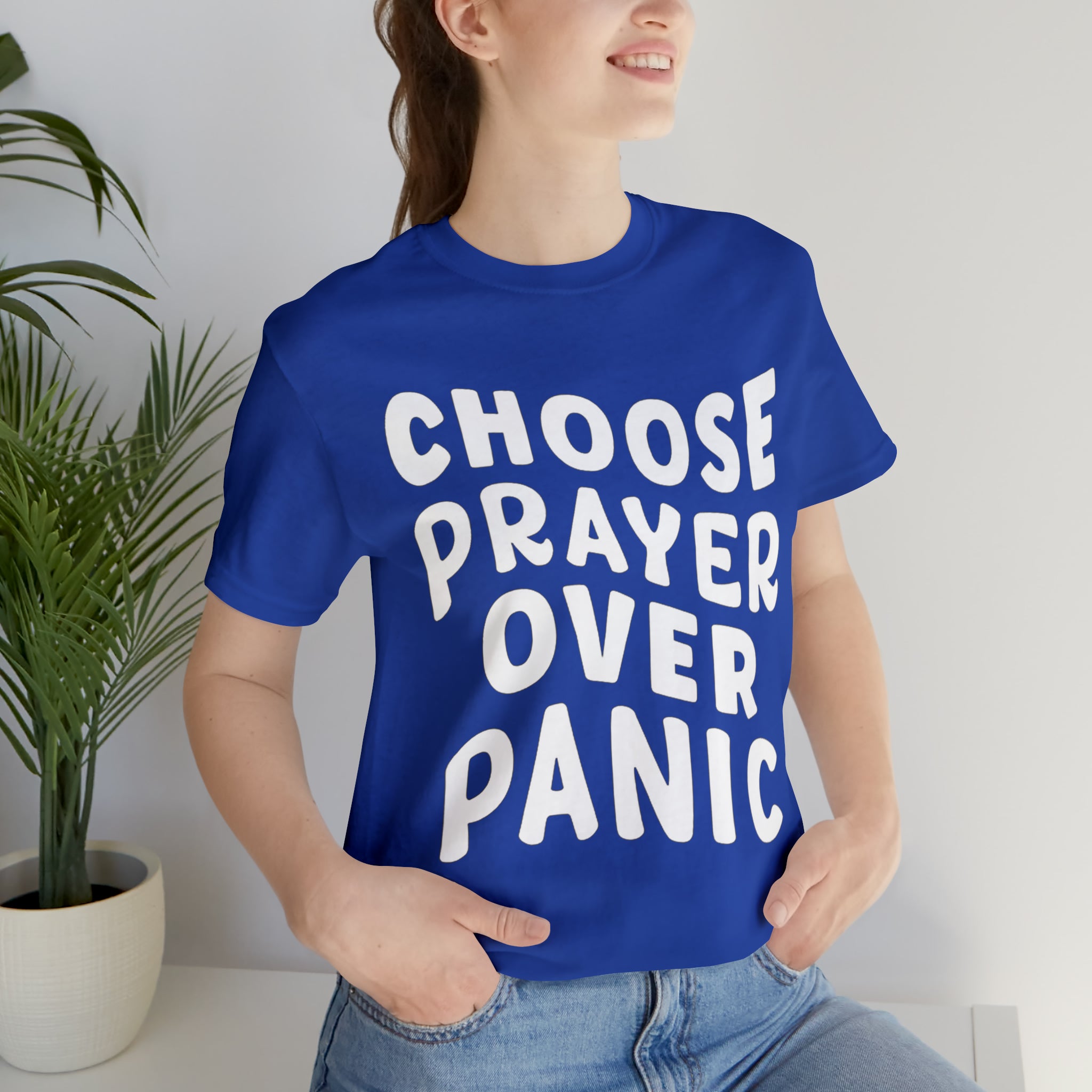 Prayer Over Panic Unisex Shirt | Religious Shirt for Prayers