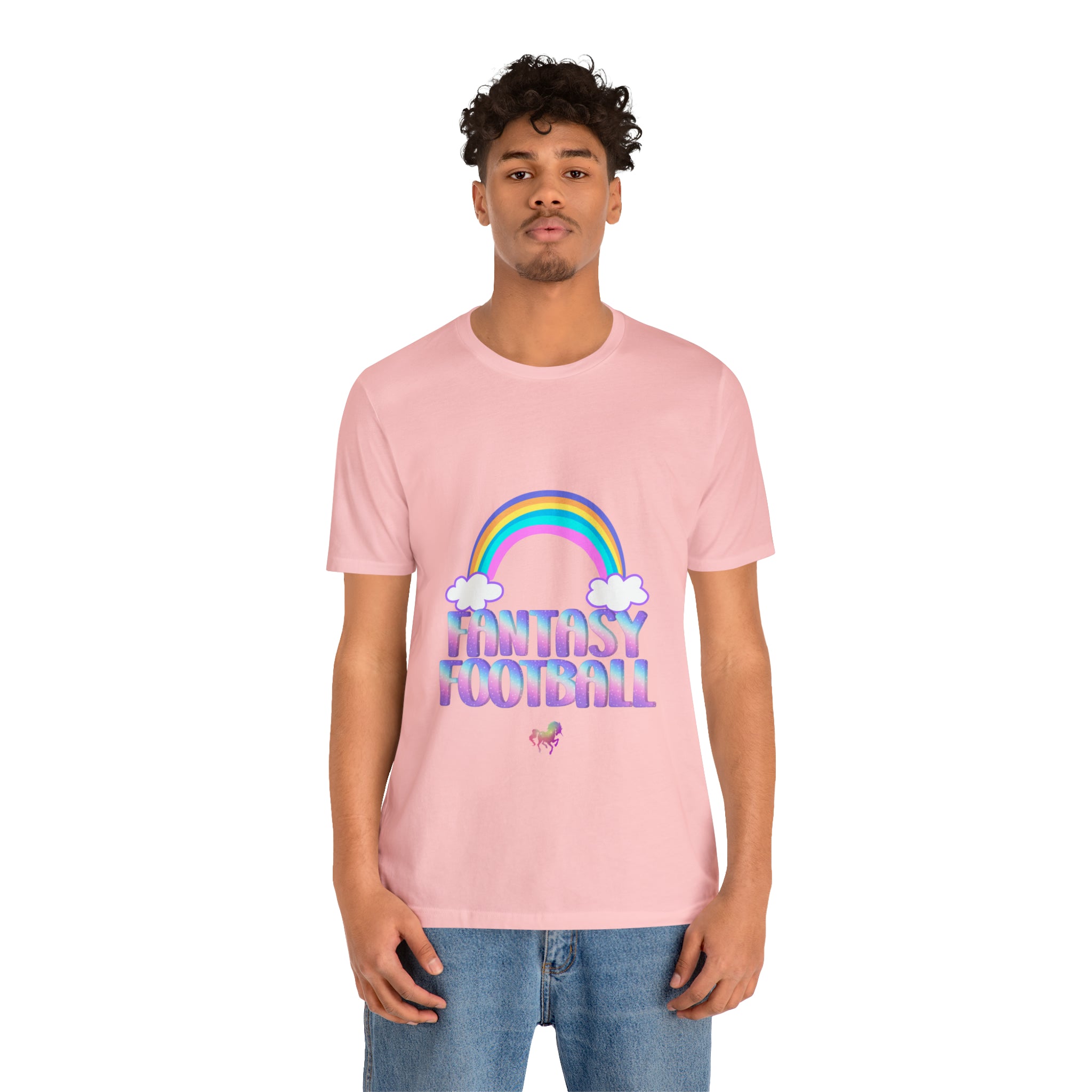 Cute Fantasy Football Shirt | Pink Cute Fantasy Football Unisex T-Shirt