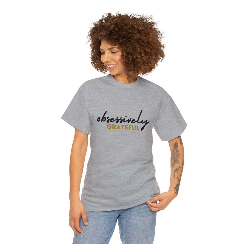 Obsessively Grateful Shirt | Minimalist Unisex T-Shirt