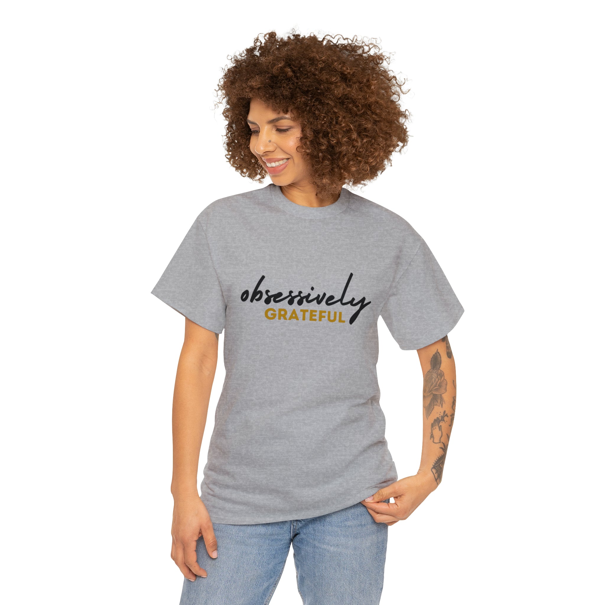 Obsessively Grateful Shirt | Minimalist Unisex T-Shirt