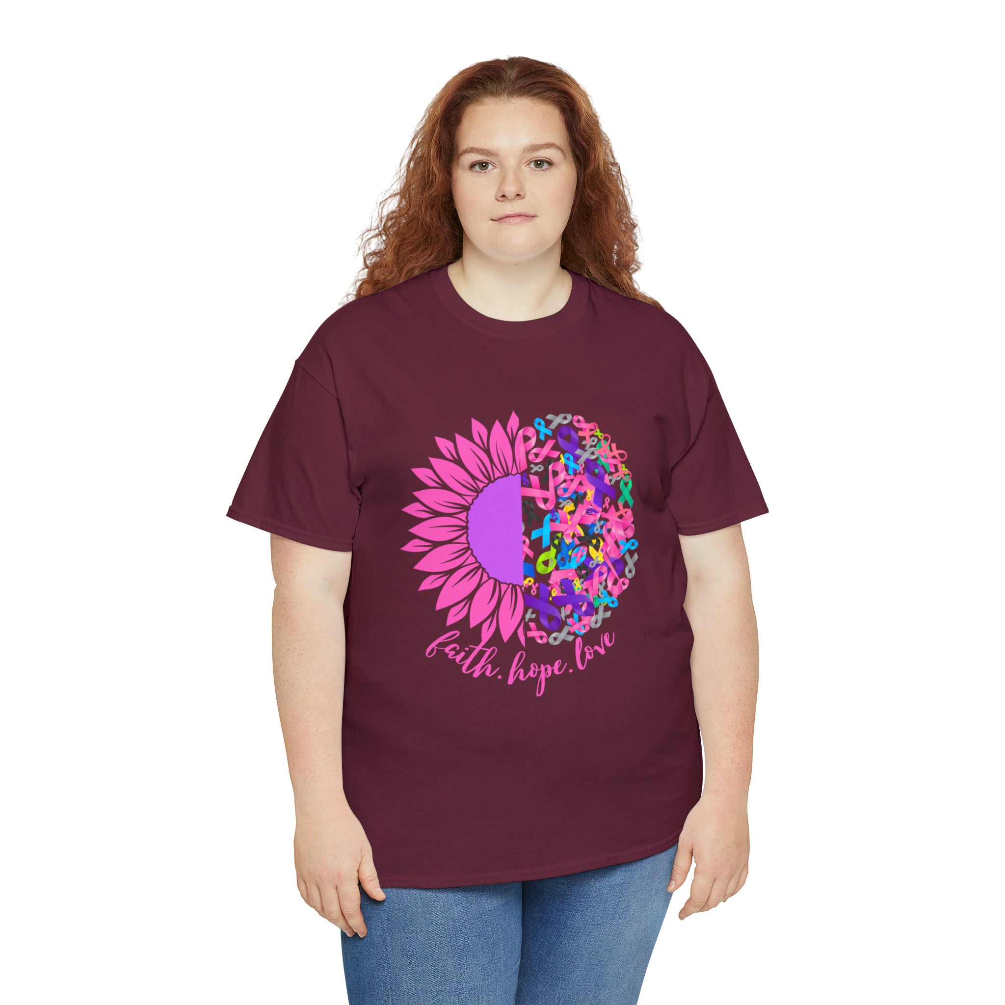 Faith Hope Love Shirt | Cancer Warrior Support Unisex T-Shirt