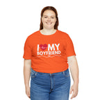 I Love My Boyfriend Shirt | Couple Love T-Shirt, Pair Girlfriend Boyfriend Matching Shirt