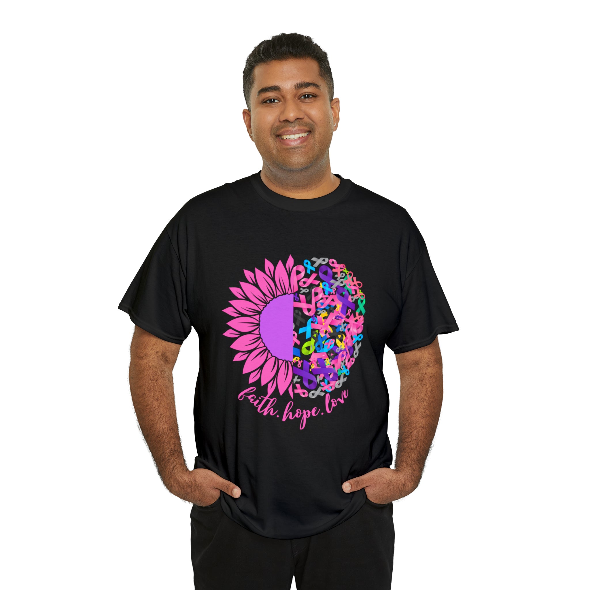Faith Hope Love Shirt | Cancer Warrior Support Unisex T-Shirt