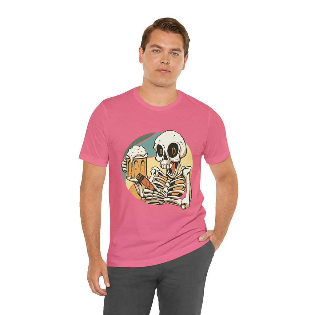 Skeleton Beer Shirt | Drink Beer Unisex T-Shirt