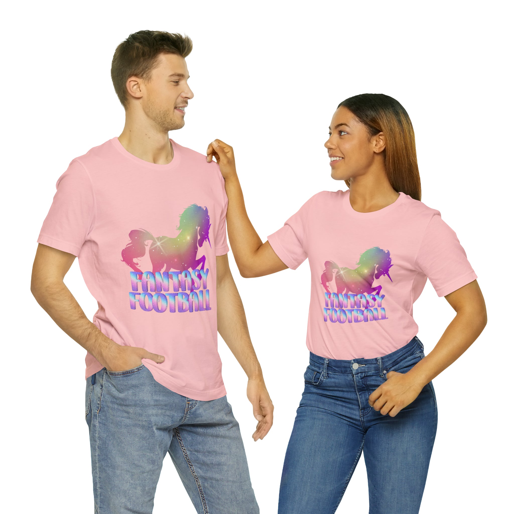 Fantasy Football Pink Shirt | Unicorn Fantasy Football Unisex T-Shirt