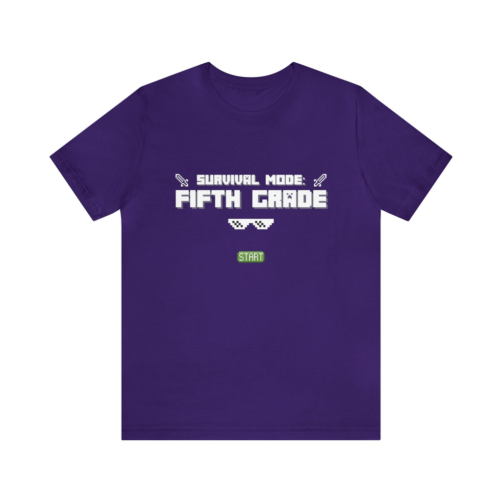 Fifth Grade Survival Mode | Minecraft School Unisex T-Shirt