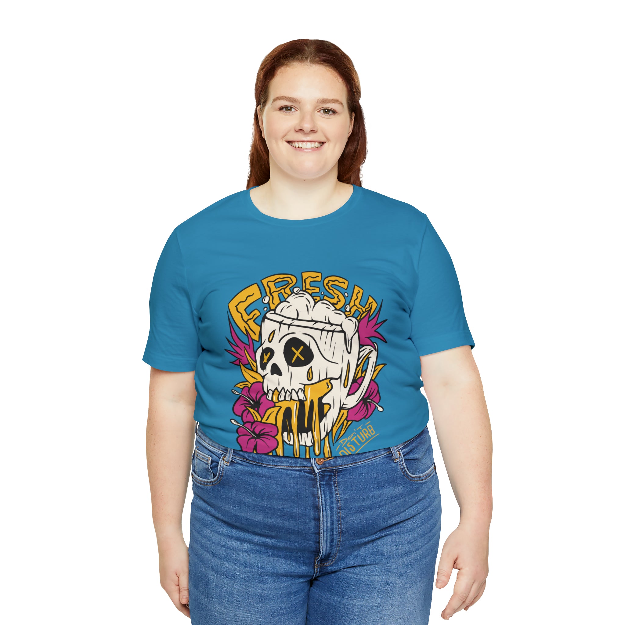 Fresh Beer Skull Shirt | Drink Beer Unisex T-Shirt