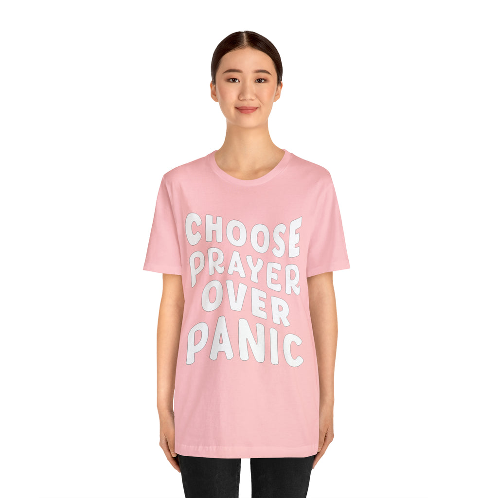 Prayer Over Panic Unisex Shirt | Religious Shirt for Prayers