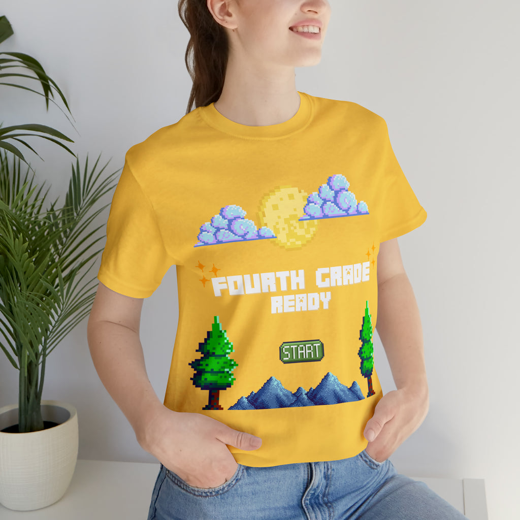 Fourth Grade Ready Pixel Shirt | Minecraft Unisex T-Shirt