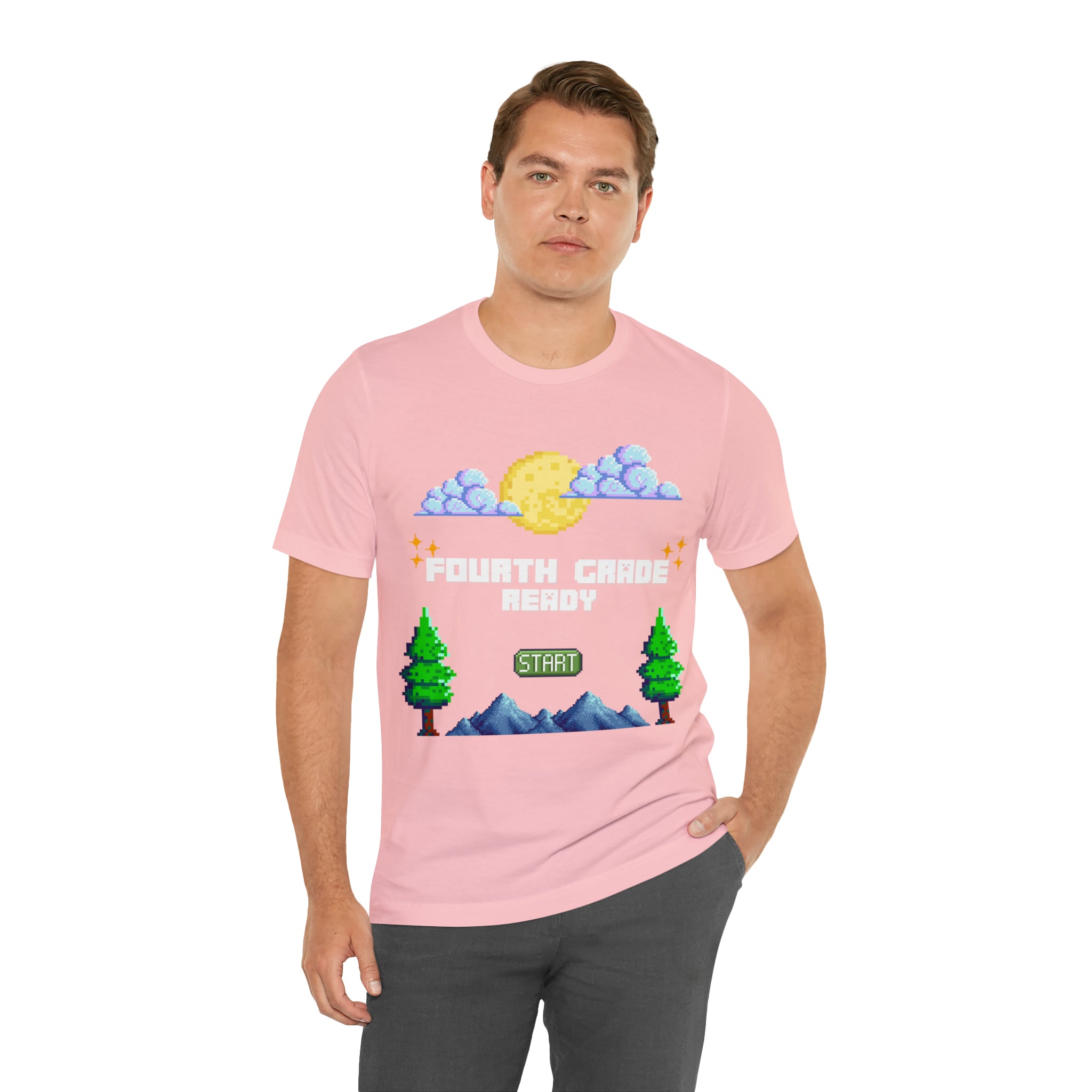 Fourth Grade Ready Pixel Shirt | Minecraft Unisex T-Shirt