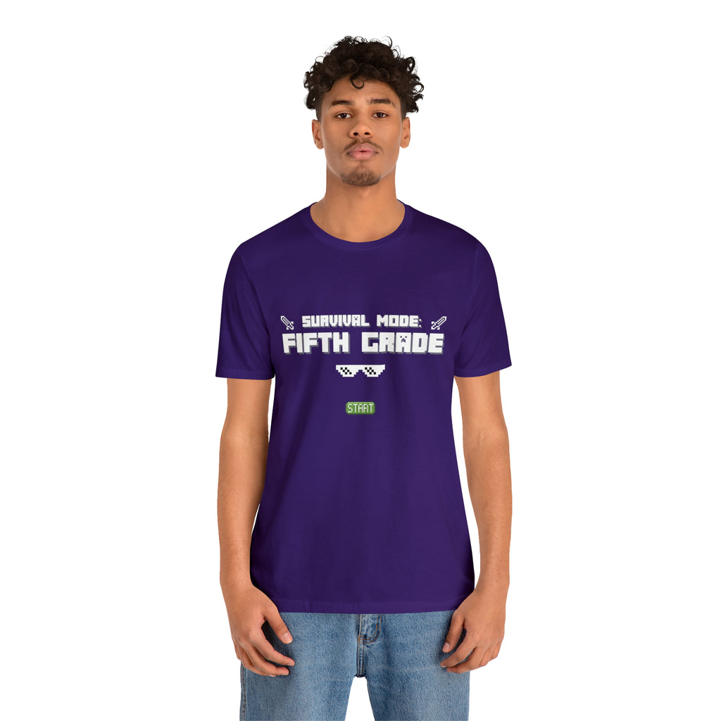 Fifth Grade Survival Mode | Minecraft School Unisex T-Shirt