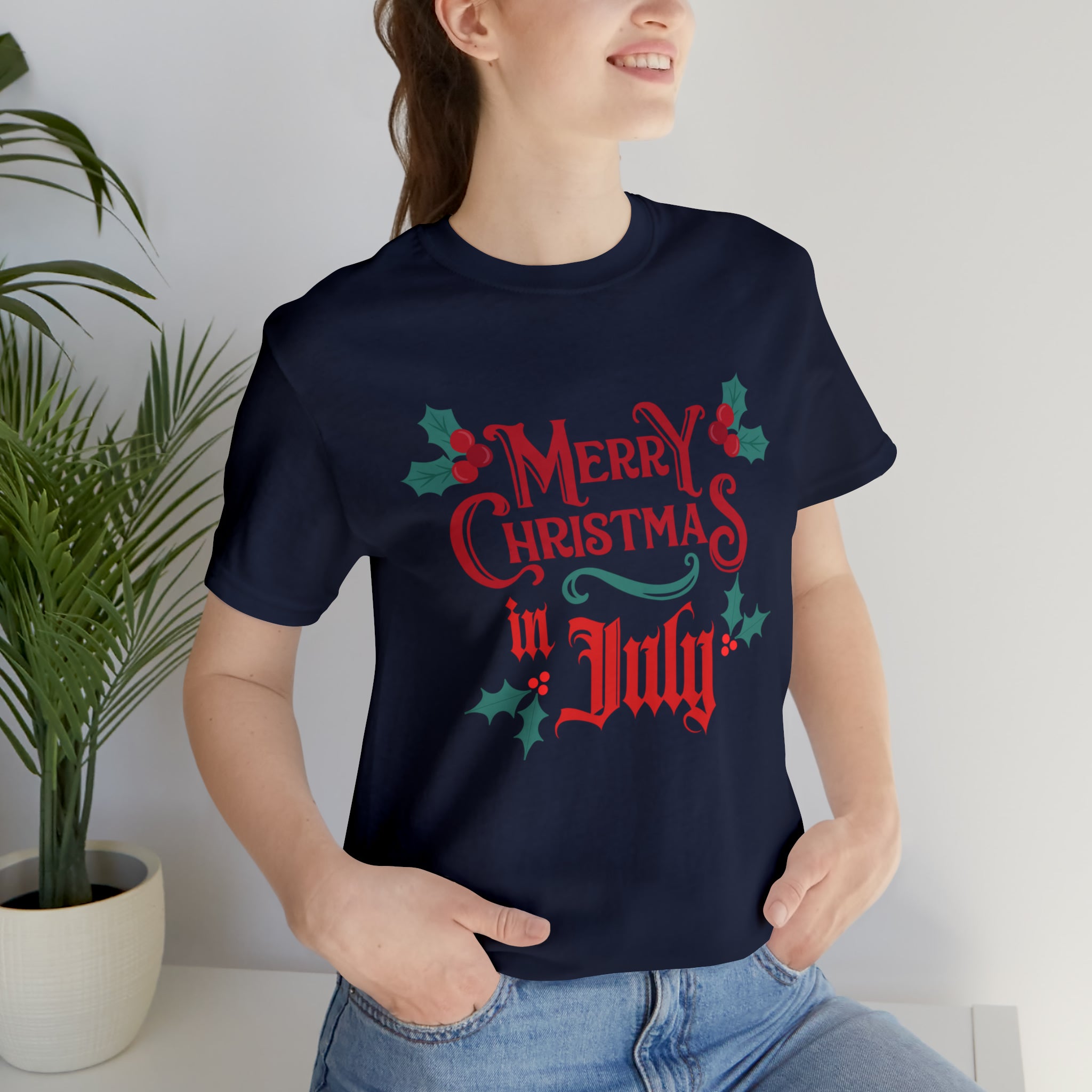 Merry Christmas in July Shirt | Christmas in July Statement T-Shirt